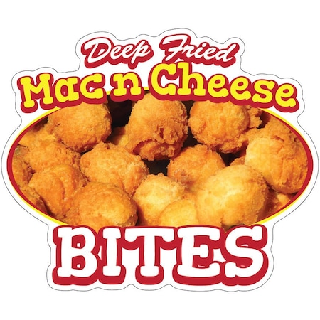 Signmission Mac N Cheese Bites Decal Concession Stand Food Truck Sticker, D-DC-16 Mac N Cheese Bites19 D-DC-16 Mac N Cheese Bites19